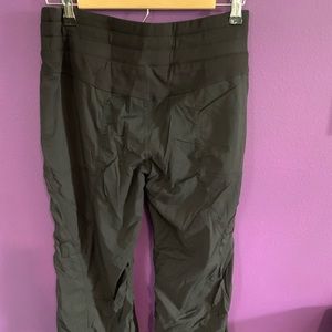 Black Lululemon lined pants size 8